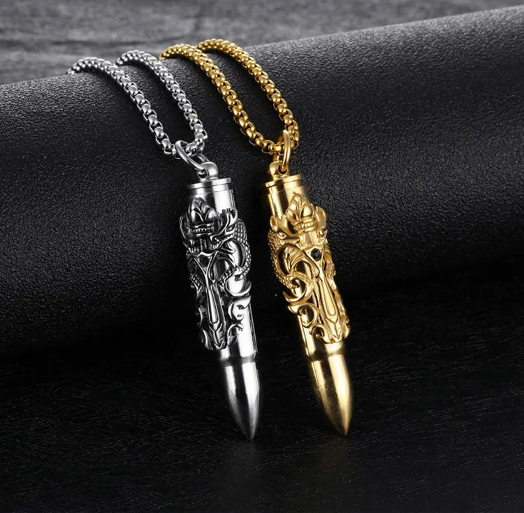 316L из нержавеющей стали ssangyong меч пуля кулон ожерелье пары ожерелье подарок любовнику День Святого Валентина ювелирные изделия