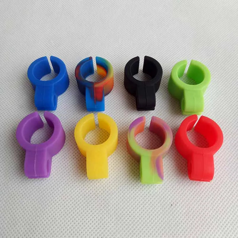 Silicone Cigarette holder Tobacco Ring Smoking Pipe Tools accessories For Hookahs Water Bubbler Bongs Oil RIgs