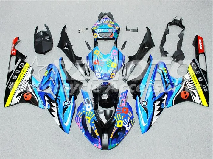 BMW S1000RR 1000RR 2015-2016 사출 성형품 3 가지 무료 선물 Fairing Blue Black X63