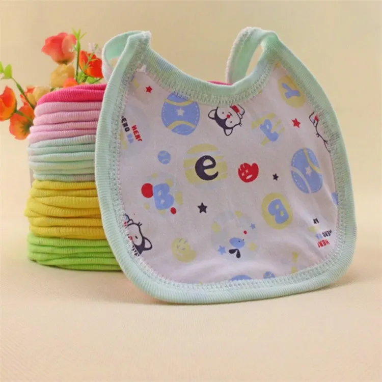 Mix colors new design Baby accessories cotton feeding baby Feed newborn cartoon Slobber Bib Baby T2I042