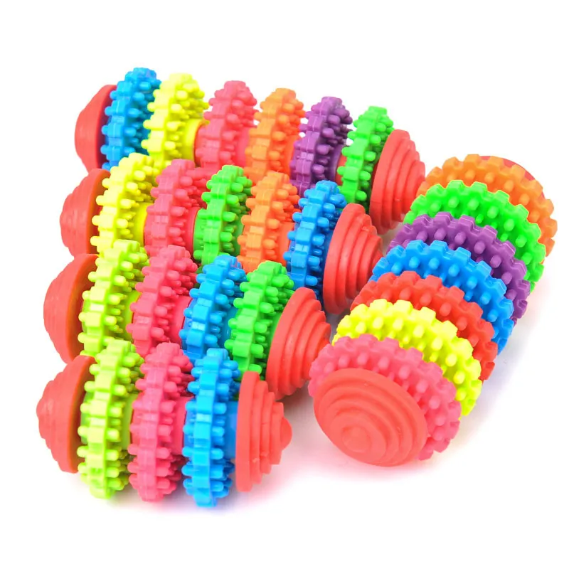 5 Styles Rubber Dog Chew Toys for Small Dogs Play Toys Puppy Clean Teeth Gums Training Tool Dental Health Colorful Pet Toys