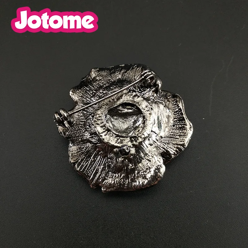 /lote jóias femininas xale lenço de xale prata banhado vintage cristal strass roleiro broche de broche