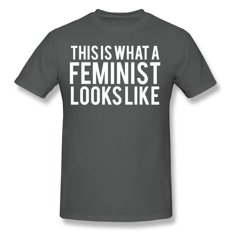 Mens por atacado de algodão Puro Isto É O Que Uma Feminista Parece T-shirt Dos Homens O-pescoço Preto de Manga Curta T-shirt S-6XL Casual T-Shirt