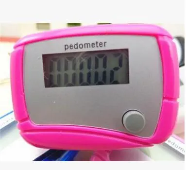 whole Pocket LCD Pedometer Mini Single Function Pedometer Step Counter LCD Run Step Pedometer Digital Walking Counter3257727