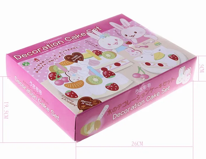 Baby Educational Toys Child Strawbberry Simulation Cream Birthday G￢teau en bois