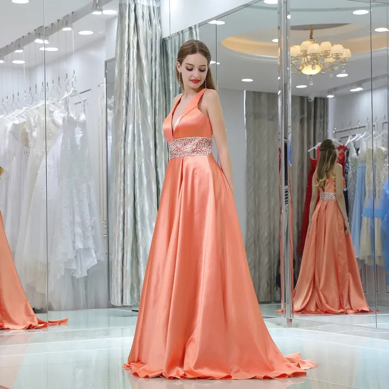 Elegant sales coral dresses