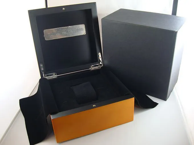 Fabriksleverantör hel för PAM111 PAM719 Watch Box Original trä Inner Ytter Mans klockor Boxar Papers Wristwatch Good293C
