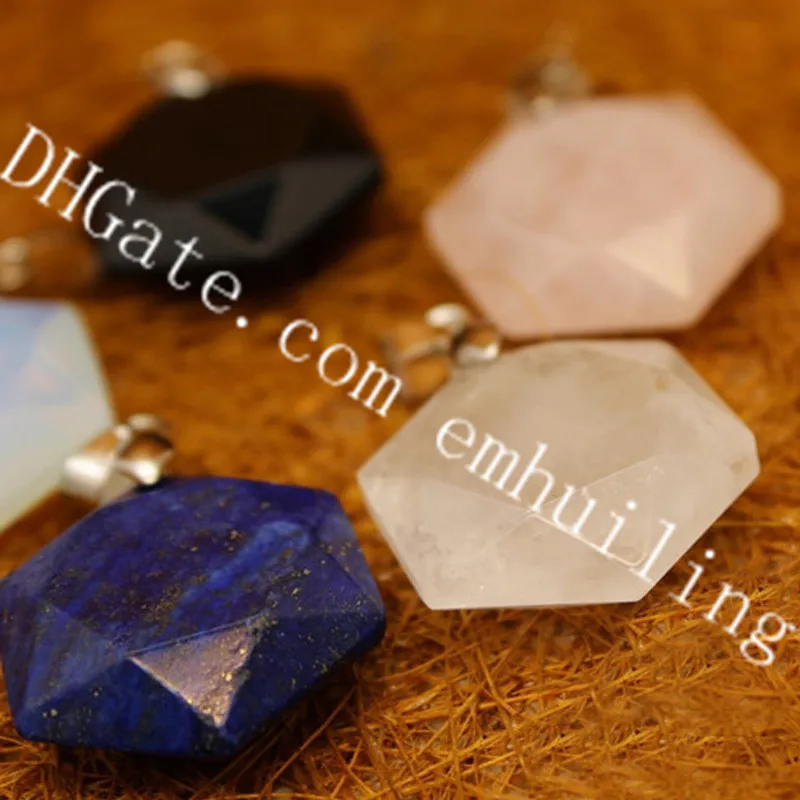 Natural Lapis Magen Star Pendants for Jewelry Making 10Pcs 28x25x9mm Carved Jewish Star of David Gemstone Pendant