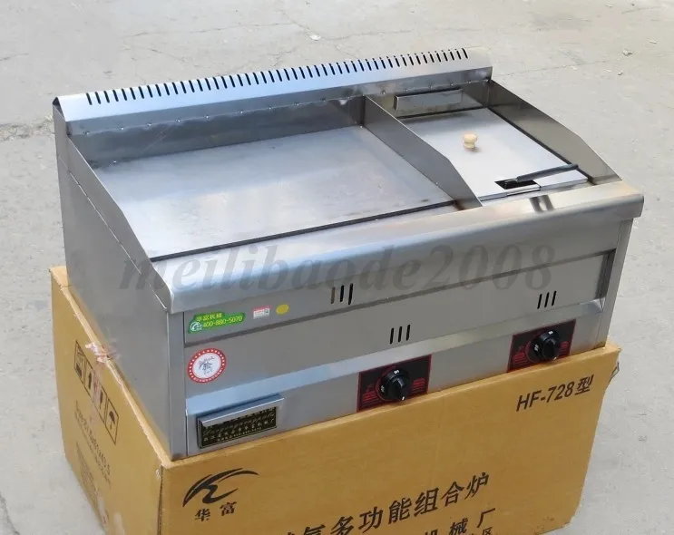 Wholesale Gas Griddle With Fryer Commercial Gas Griddle Stainless Steel