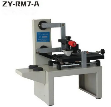 ZY-RM7-A 데스크탑 수동 패드 프린터, 패드 인쇄 기계, 잉크 프린터, 잉크 인쇄 기계 이동