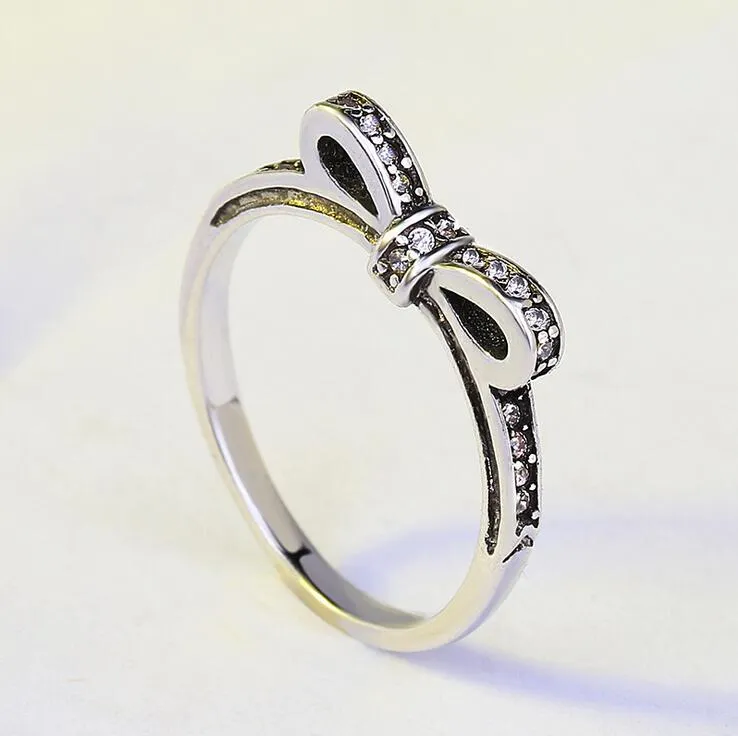 10 шт./лот лук стиль обручальное кольцо кольца для женщин мода Diamonique Cz стерлингового серебра 925 заполнены женский обручальное кольцо