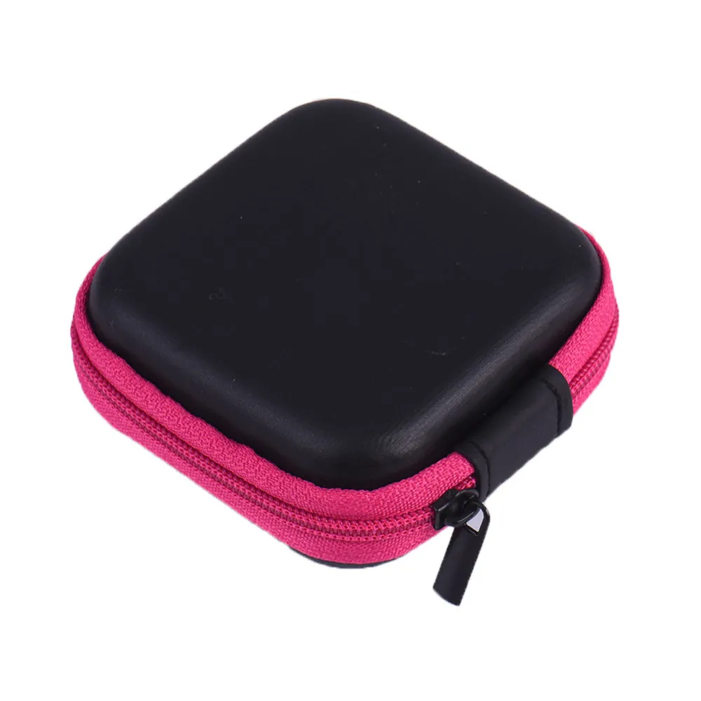 Taşınabilir Mini Seyahat Kulaklık Çanta Makyaj Organizatör Depolama Taşınabilir Sert Kulaklık Durumda Kulaklık Çanta / USB Kablosu Organizatör / mini Earbu