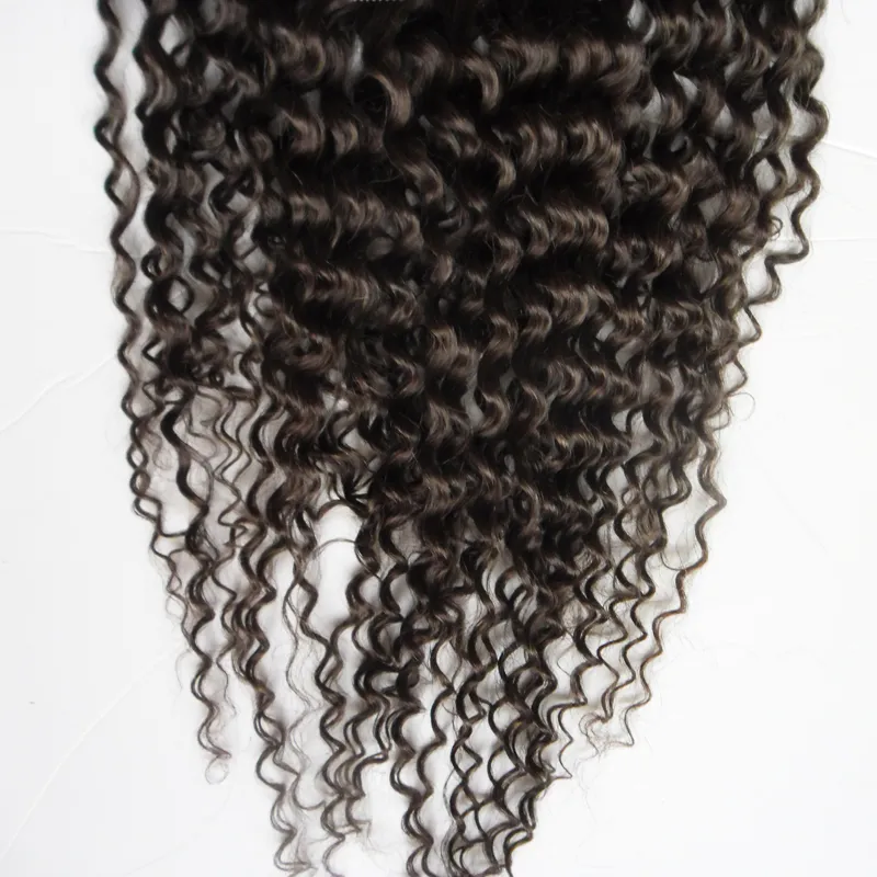 Kinky Curly Clip In Human Hair Extensions / Set Peruvian Virgin Hair Weave Clip In Human Hair Extensions 100g