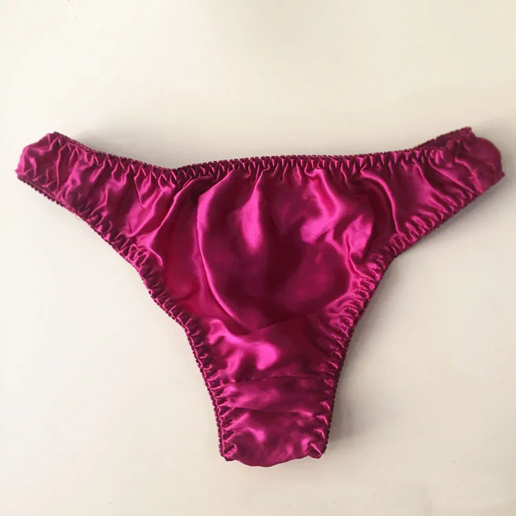 Women's Mulberry Silk Panties Sexy Sheer Bikini Silk Briefs