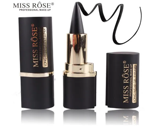 Gratuit DHL Miss Rose Professional Eyeliner Cream Long Wear Gel Eyeliner Pen Matte Natural Quick Dry Liner Make Up