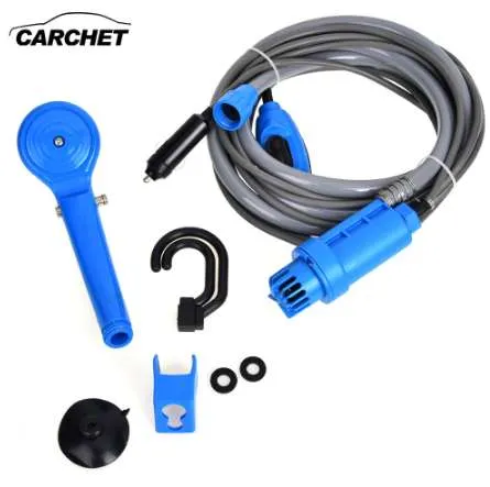 Carchet 12v Elétrico Lavadora de Carro Plugue Ao Ar Livre Caravan Van Portátil Camping Viagens Viagens Universal