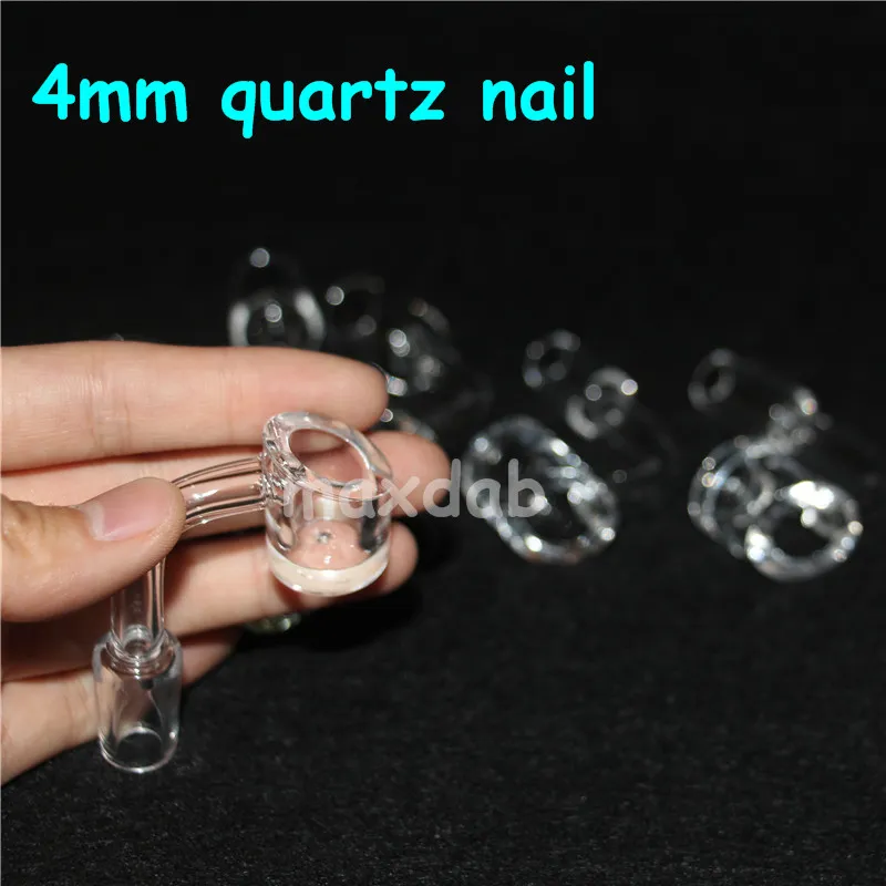 smoking pipes 100% Domeless Quartz Nail bowl with Quartz Carb Cap for Glass Water