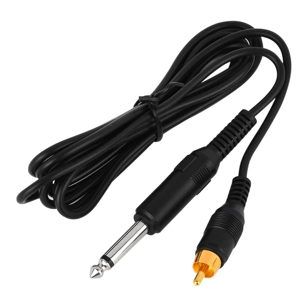 Black Tattoo Power Supply Clip Cord Cable for Rotary Tattoo Machines for Tattoo Machine Set Kits6562954