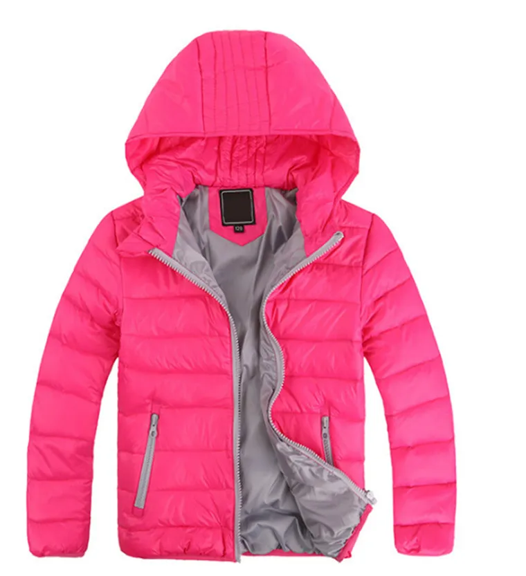 Boys Girls Jackets Baby Children`s Outerwear Kids Winter Warm Hooded Coat Good Quality Children Cotton-Padded Winter Down Jacket Fast Ship