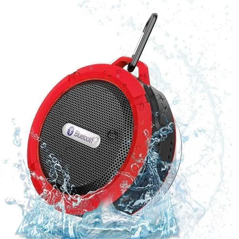 C6 draagbare waterdichte draadloze Bluetooth -luidspreker zuigkop Handsfree voice box voor iPhone 6 7 8 Samsung PC