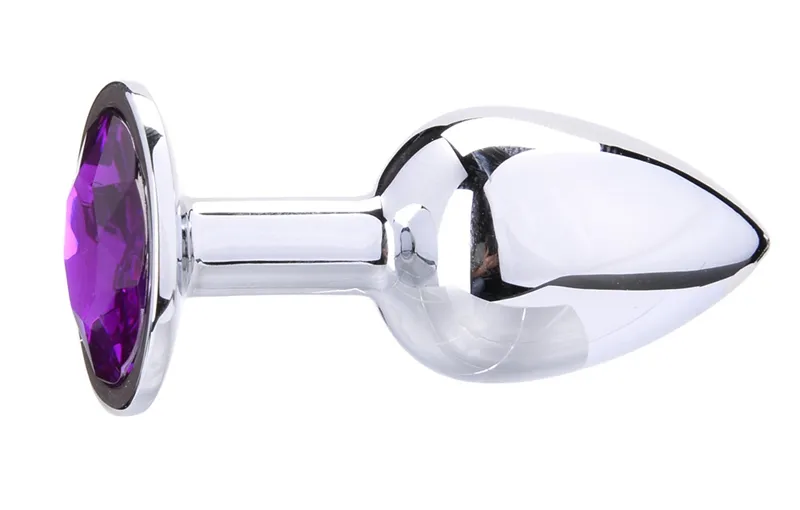 3 taglie disponibili Design di gioielli di lusso Plug anale anale in acciaio inossidabile Fantasia Giocattoli alternativi SM Grande + Medio + Piccolo Stimolazione anale
