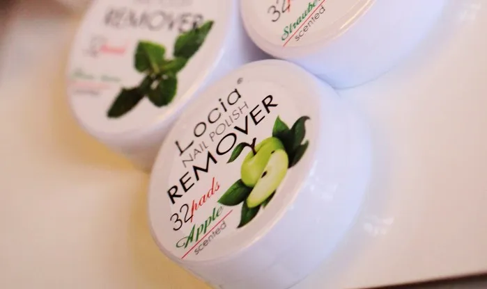 Locia nagellack remover giftfri frukt smak bomull nagelhandduk renare UV gel nagellack remover