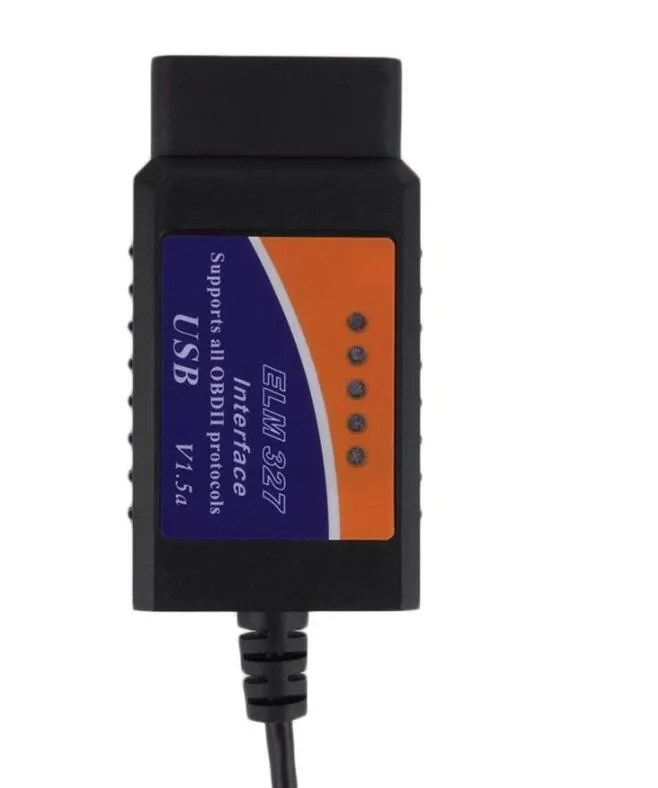 ELM327 USB OBD2 자동 자동차 진단 도구 ELM 327 V1.5 V1.5A USB 인터페이스 OBDII CAN 버스 스캐너