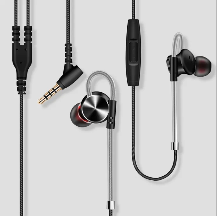 2018 In-Ear-Kopfhörer mit wasserdichtem Kopfhörer 3,5-mm-Klinke eingebauter Mikrofon-Sport-Kopfhörer für iphone andriod phone