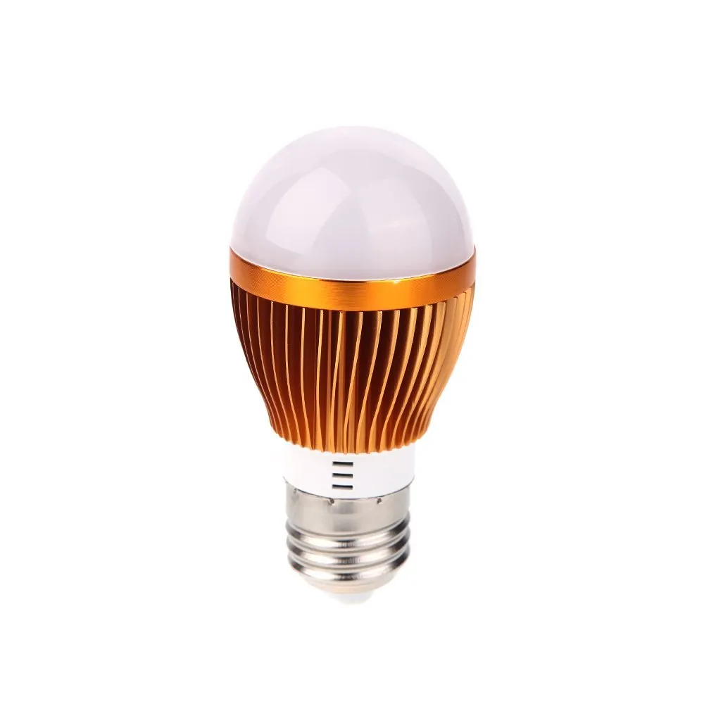 Lampe à LED E27 IC 3W 5W 7W 9W 12W 15W 85V-265V Lumières Ampoule éclairage haut Métal argenté