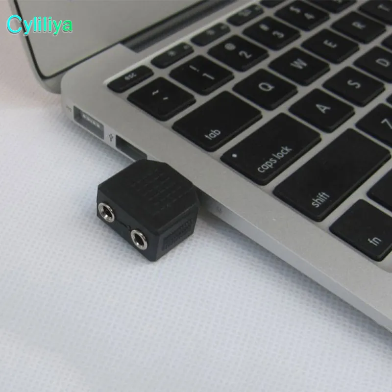 35mm Jack 1 to 2 Double Earphone Headphone Y Splitter Cable Adapter Plug For computer for phone for MP38448385