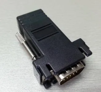 VGA-extender naar RJ45-adapter DB15 Mannelijke convertor omvormer