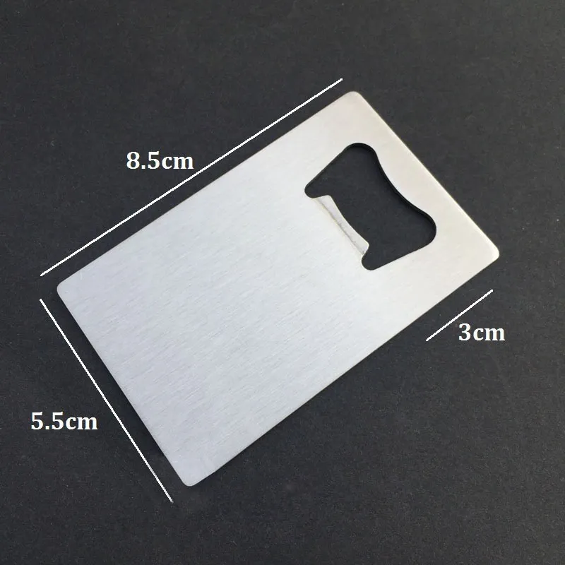 Wallet Size Stainless Steel Credit Card Bottle Opener OEM Wine Accessories Wedding Party Favors Christmas Gift