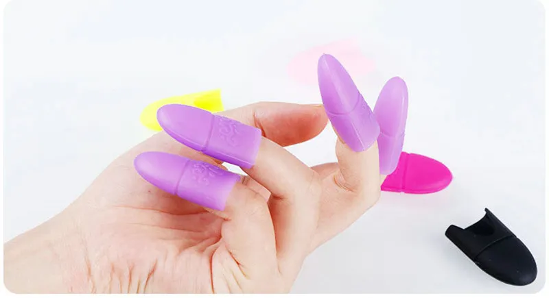 Nail Art Tips UV Gel Polish Remover Wrap Siliconen Elastische Soak Off Cap Clip Manicure Schoonmaken Vernis Tool Herbruikbare Vinger Nieuwe Collectie