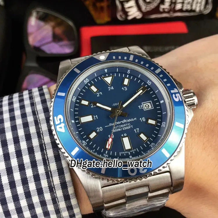 New Dive II Y1739316 Cadran Bleu Automatique Montre Homme Édition Spéciale Bracelet En Acier Inoxydable Montres Hello_Watch
