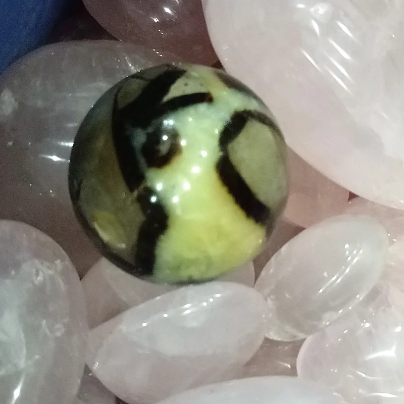 4 - 4,5 cm atacado Septário Natural Esfera de Cristal Energia Positiva Reiki Esfera de Pedras Preciosas Bola de Cura