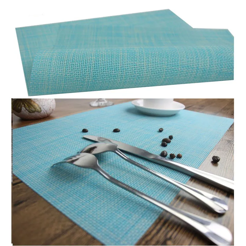 Placemats PVC Tafel Matten Placemat Antislip Wasbaar Plaats Matten Hittebestendige Keuken Tablemats voor eettafel