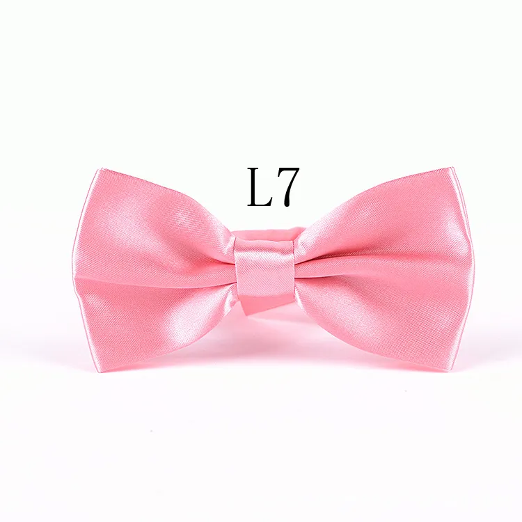 Bowtie mens affär formell knut klänning slips slips elegant vävt fasta färger vanlig silke polyester före bundna slipsar för fest bröllop