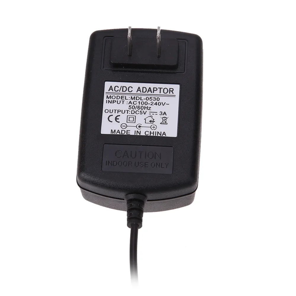 US Plug AC to DC 5V 3A Micro USB Power Supply Adapter for Windows Android Tablet