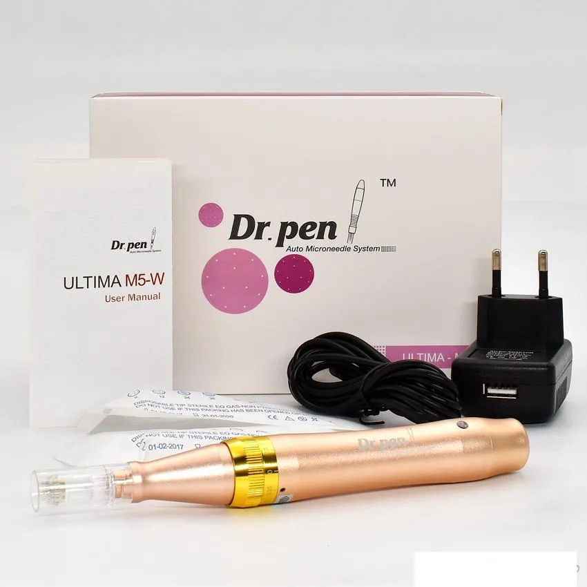Dr Pen Ultima M5 -W Uppladdningsbart Mikronedle Skin Care System Justerbar 0,25-2,5 mm elektrisk dermapen