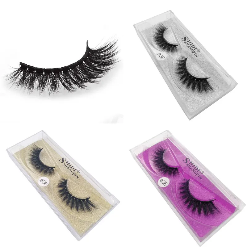 Nova Chegada 3D Mink Eyelashes Digite Real Mink cabelo falso cílios Olho Lash Maquiagem Extensão Falsa Eyelashes 7 estilos