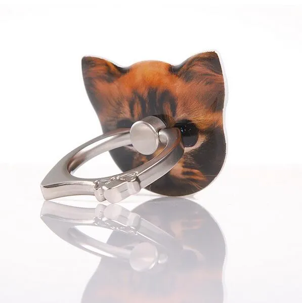 Mignon de chaton Forme 360 Roating Cat doigt ring de téléphone mobile Téléphone de téléphone mobile pour iPhone Samsung Huawei Xiaomi Tous les téléphones intelligents avec RET7840098