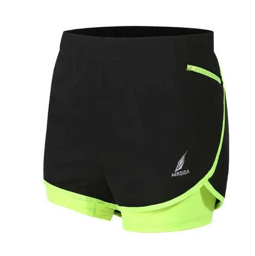 Pantaloncini da corsa per maratona da uomo 2 in 1 Pantaloncini da allenamento per gare di atletica leggera M-4XL Pantaloncini da palestra per uomo Tenis Masculino