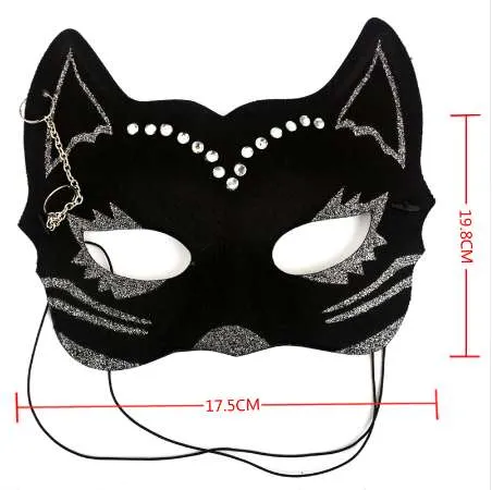 Masque De Chat En Dentelle Halloween - Accessoire Cosplay Soirée Pour Femmes, Design élégant - 6