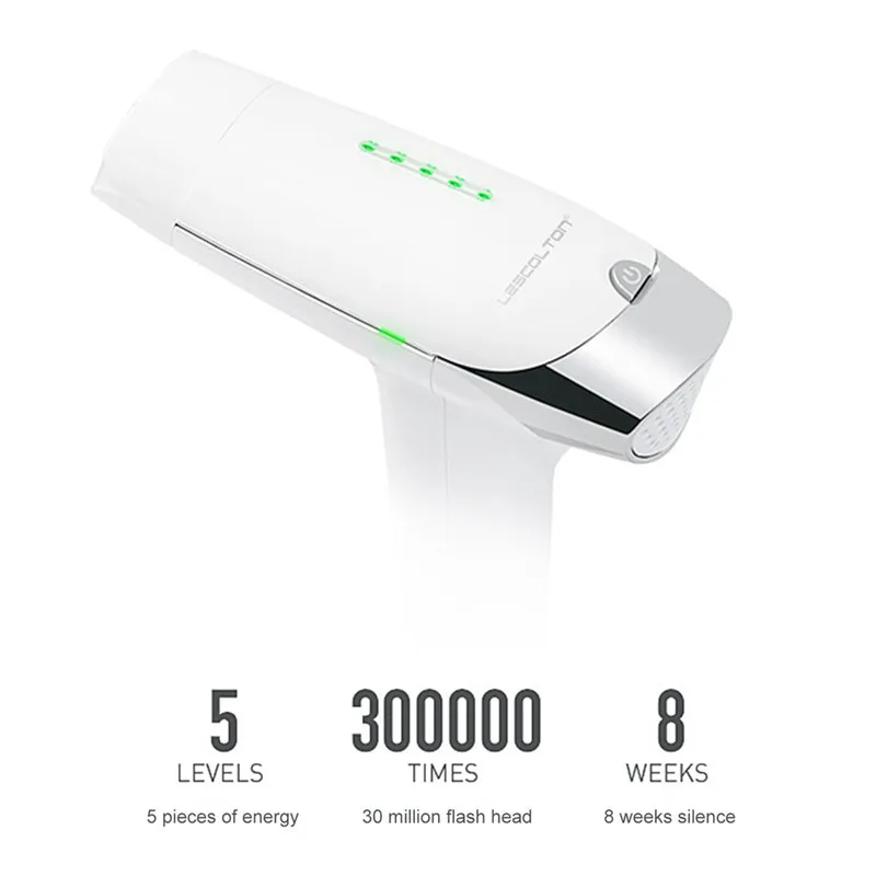 Epilator Permanent Laser Hair Removal System Face Body Hair Removal Device 300.000 Pulses Painless Epilator