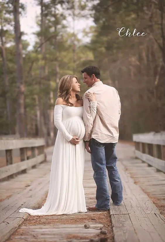 elegant maternity dresses for wedding Silk Sophia Maternity Wedding Gown (Ivory)