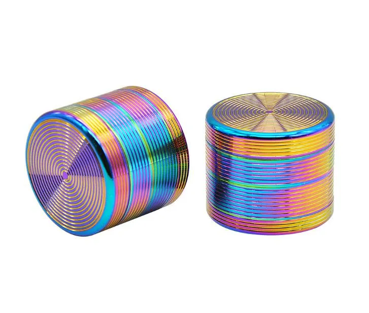 The Diameter of 50mm Zinc Alloy TOBACCO GRINDER 4 Layer Metal Thread Style Tobacco Grinder