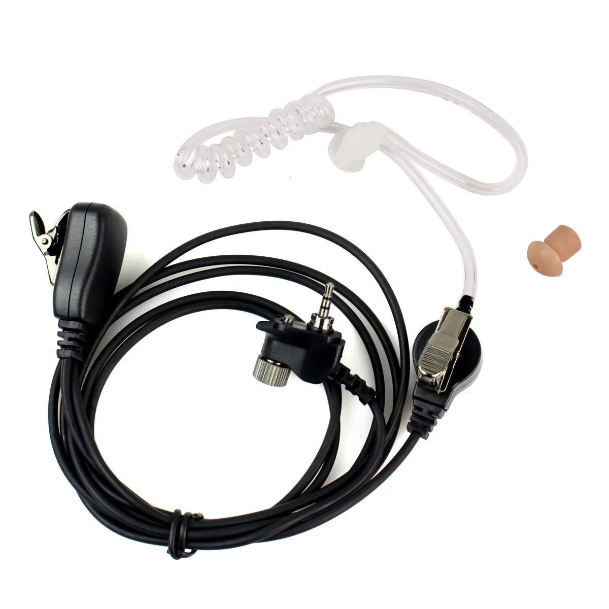 2X 1-Pin Acoustic Tube Auricolare Mic PTT Auricolare per Motorola MTP850 MTH850 Radio