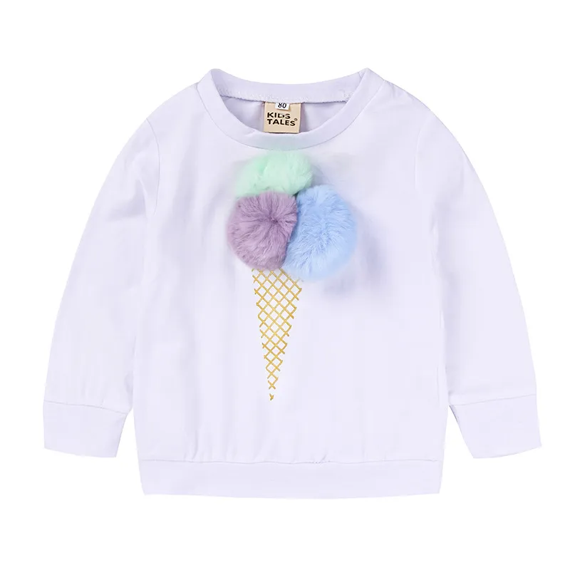 Baby Mädchen Kleidung Frühling Herbst Kleinkind Kleidung Mädchen Eis Langarm T-shirt Sweatshirt + Kurze Outfits Set Mädchen kleidung