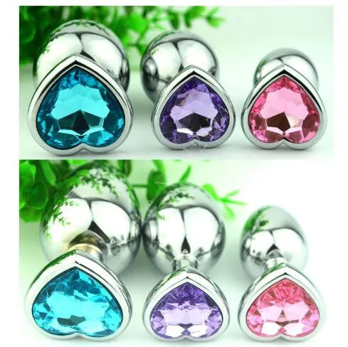 Heart Base Button Metal Butt Plug Anal Plug Sex... From Sellerluky, $2.29