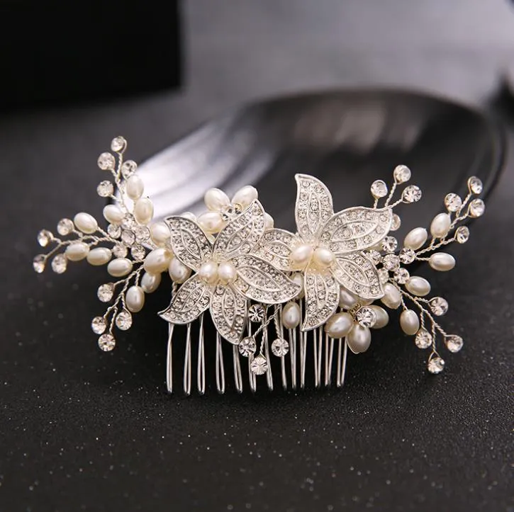 Bridal Comb, photo studio decoration, Diamond Beads, head ornaments, bridal accessories, wedding dresses